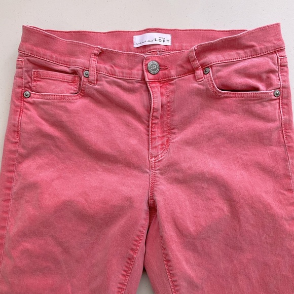Loft Jeans Women’s Size 6 Orange Modern Kick Crop - Picture 2 of 8